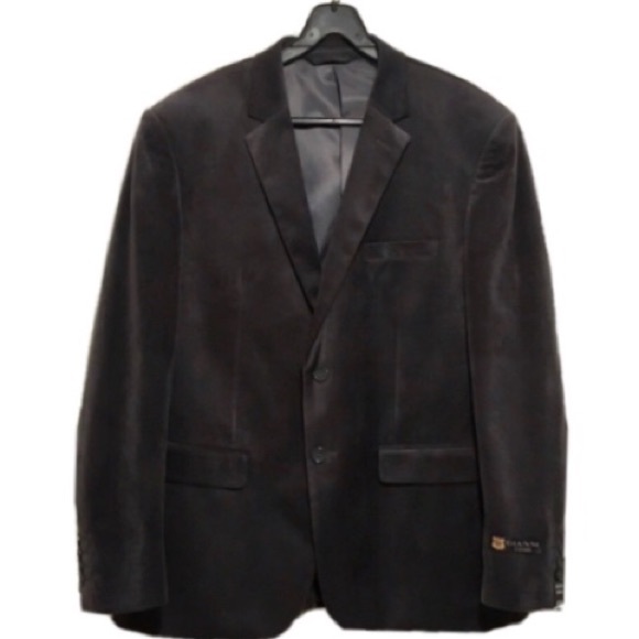 Gianni Uomo | Charcoal Suede Blazer 42R - Picture 2 of 7